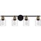 Quoizel Baltic Bath 4 Lights Matte Black BTC8634MBK - alternate 3